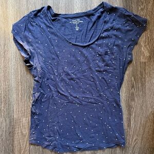 Gap | Navy Blue Short Sleeve Easy Tee Shirt with Stars